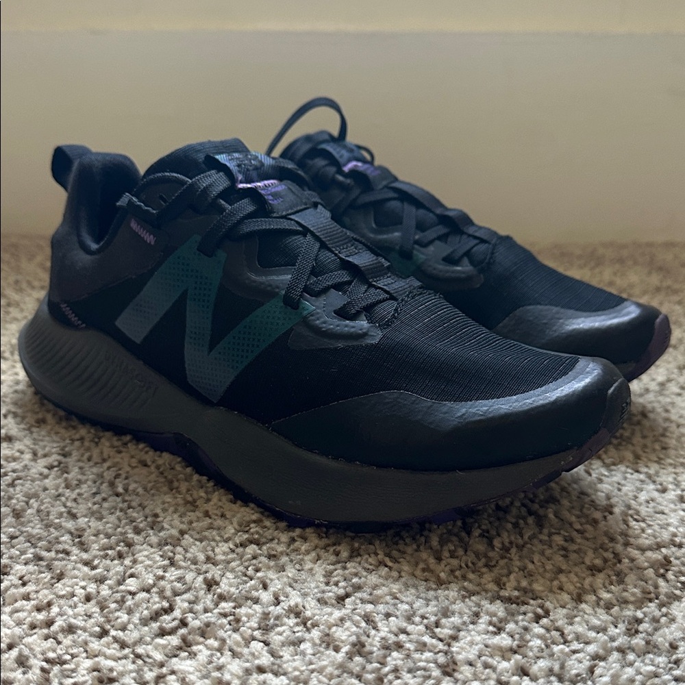 Black and Purple Athletic Shoes - new balance, women’s size 10